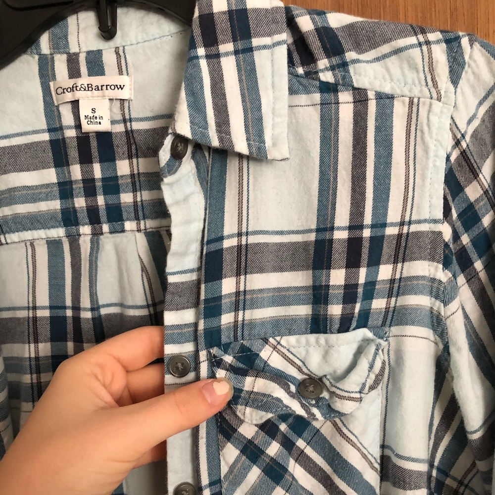 Blue & White Flannel by Croft&Barrow